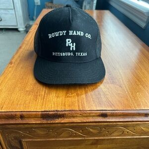 Rowdy Hand Co. Black Mesh Trucker Hat